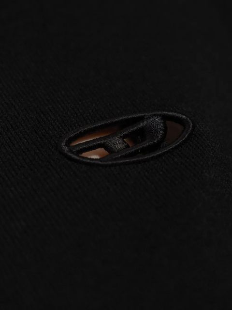 Diesel M-Alinesa button logo cardi-coat - Black - zdjęcie produktu nr 2