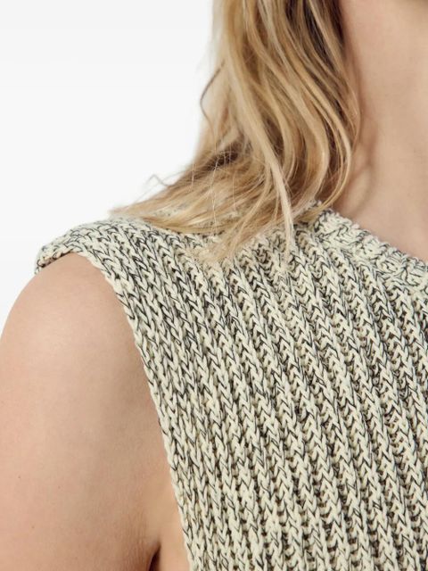 American Vintage sleeveless marled sweater - Neutrals