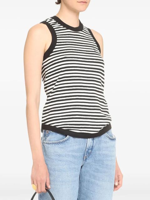 Saint Laurent striped tank top - Black - zdjęcie produktu nr 2
