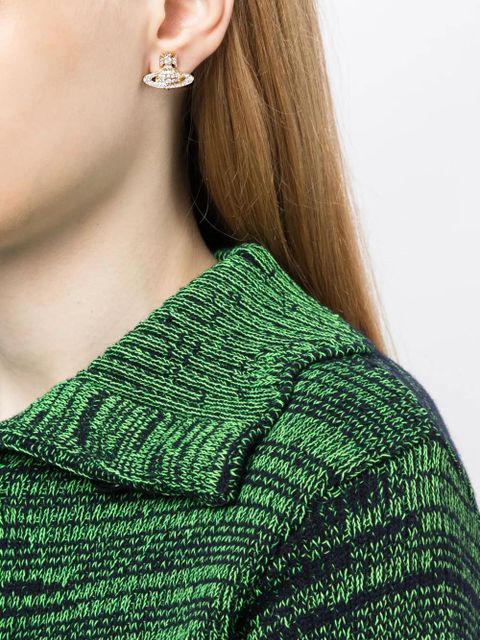 Vivienne Westwood Orb crystal-embellished stud earrings - Gold - zdjęcie produktu nr 2