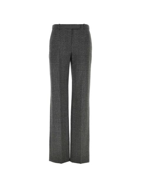 Alexander McQueen embroidered wool trousers - Grey - zdjęcie produktu nr 1