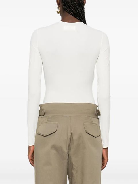 Maison Margiela long-sleeve crew-neck bodysuit - Neutrals