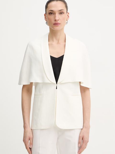 Twinset marynarka z dodatkiem lnu