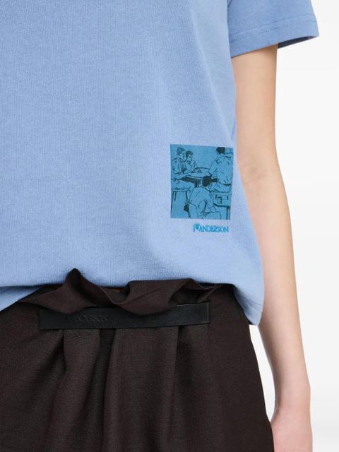 JW Anderson graphic-print T-shirt - Blue
