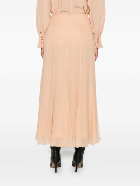 Chloé pleated silk skirt - Pink