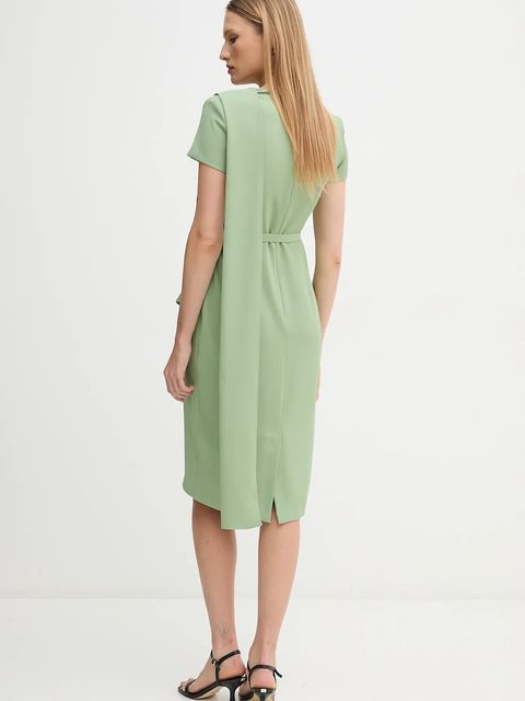 Sandro Ferrone sukienka kolor zielony mini dopasowana S23XBEBALDACCHINI