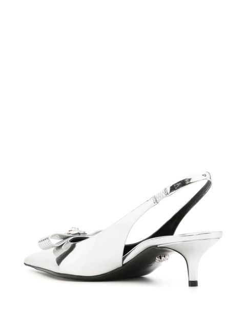 Versace 50mm slingback pumps - Silver