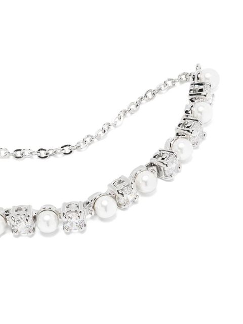 Swarovski Matrix crystal pearl bracelet - Silver