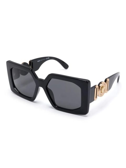 Versace Eyewear Medusa Biggie-plaque sunglasses - Black - zdjęcie produktu nr 2