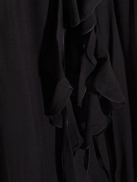 Blumarine ruffled maxi dress - Black