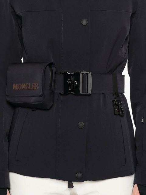 Moncler Grenoble belted waist ski jacket - Black