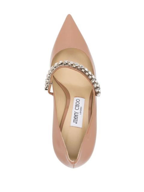 Jimmy Choo Bing 65mm crystal-strap pumps - Pink