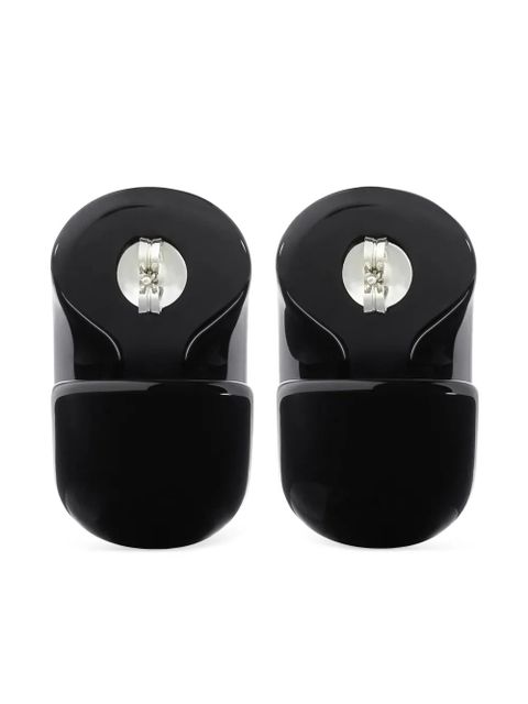 Courrèges Infinity earrings - Black