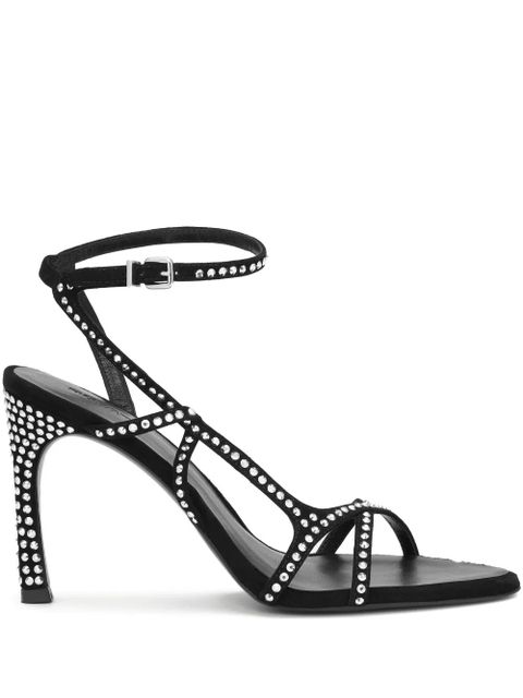 ROTATE BIRGER CHRISTENSEN rhinestone-embellished sandals - Black - zdjęcie produktu nr 1
