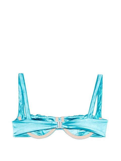 Isa Boulder scrunch bikini top - Blue - zdjęcie produktu nr 2