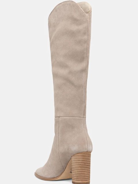 Steve Madden botki Bixby damskie kolor beżowy na słupku 11004834