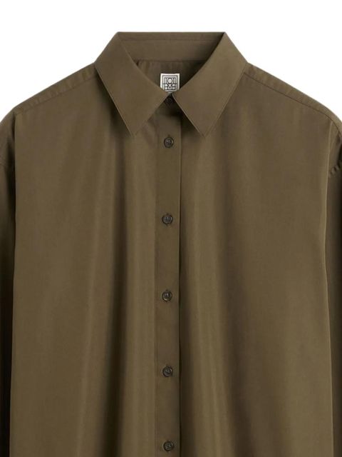 TOTEME button-down cotton shirt - Green - zdjęcie produktu nr 2