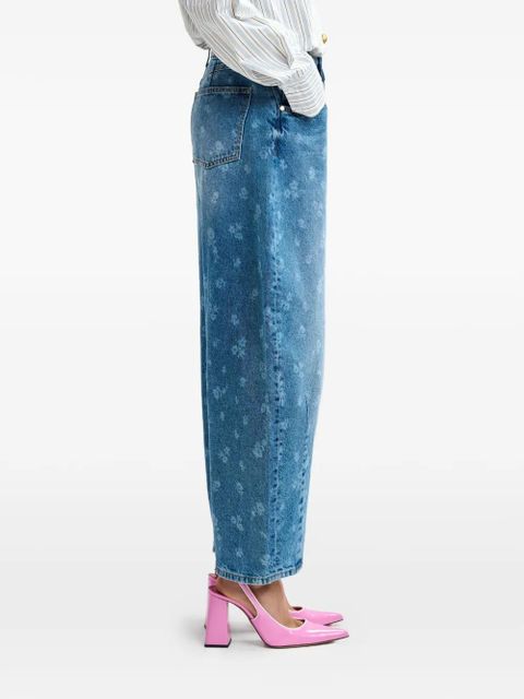 Essentiel Antwerp floral-print jeans - Blue