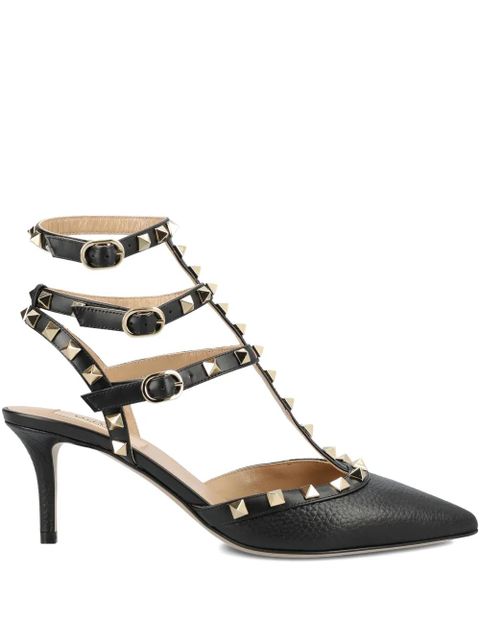 Valentino Garavani 65mm Rockstud caged heeled pumps - Black