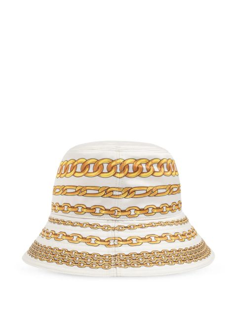 Versace Treasure-print hat - White