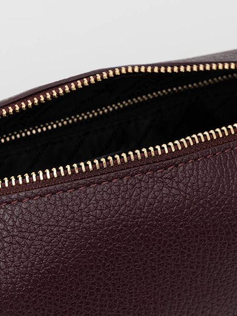 Patrizia Pepe torebka skórzana kolor bordowy 8B0255 L001