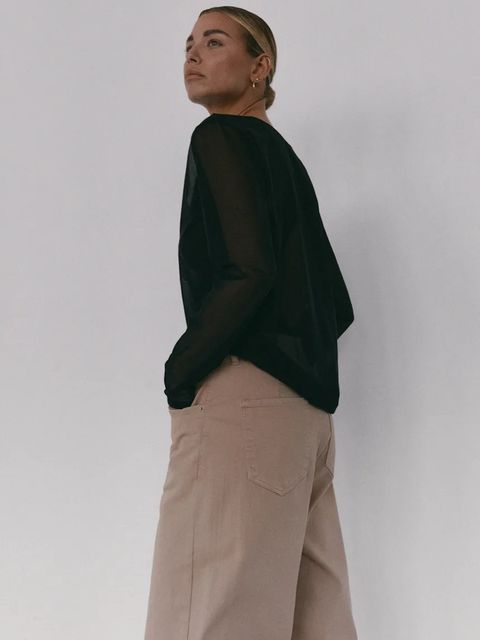 MUUV. longsleeve UKO kolor czarny - zdjęcie produktu nr 1