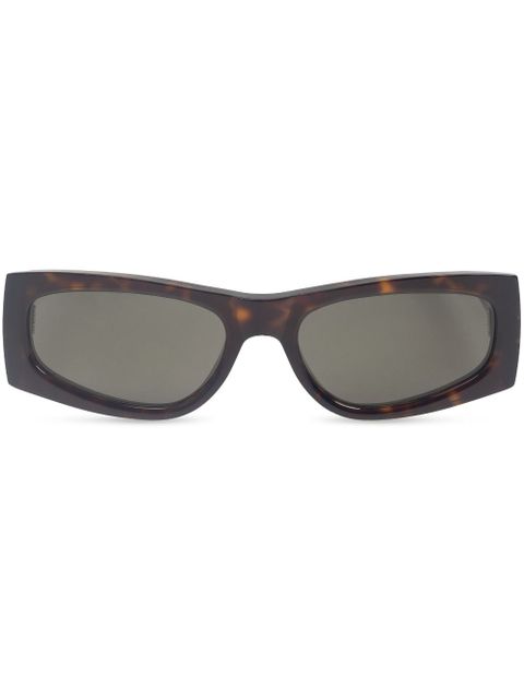 Saint Laurent Eyewear rectangle-framed tortoiseshell sunglasses - Brown - zdjęcie produktu nr 1