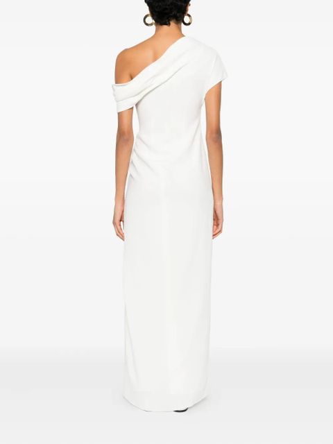 Simkhai Kally draped asymmetric-shoulder maxi dress - White - zdjęcie produktu nr 2