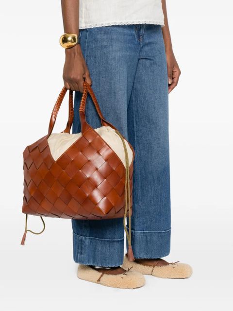 DRAGON DIFFUSION Castello leather shoulder bag - Brown - zdjęcie produktu nr 2