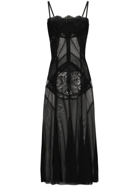 Dolce & Gabbana semi-sheer dress - Black - zdjęcie produktu nr 1