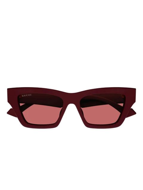 Gucci Eyewear Double G sunglasses - Red - zdjęcie produktu nr 1