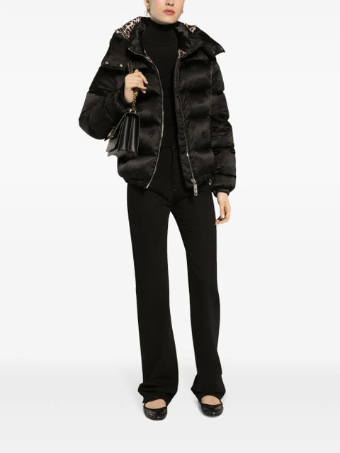 Dolce & Gabbana DNA monogram-jacquard puffer jacket - Black - zdjęcie produktu nr 2