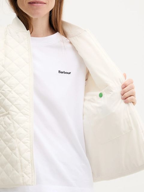 Barbour kurtka REYNA kolor beżowy przejściowa LQU1826