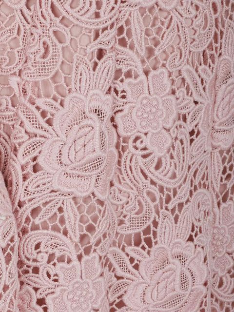 Max Mara floral-lace mini dress - Pink
