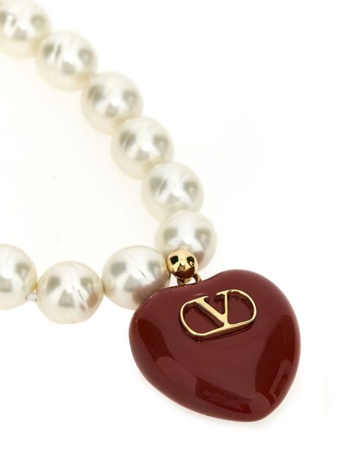 Valentino Garavani Coeur Royal necklace - White - zdjęcie produktu nr 2
