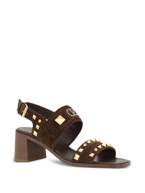 Valentino Garavani 60mm stud-detail sandals - Brown