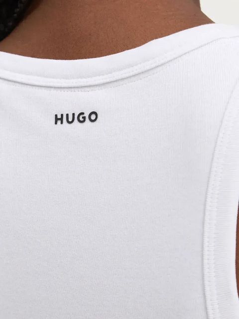 HUGO top damski kolor biały 50515651