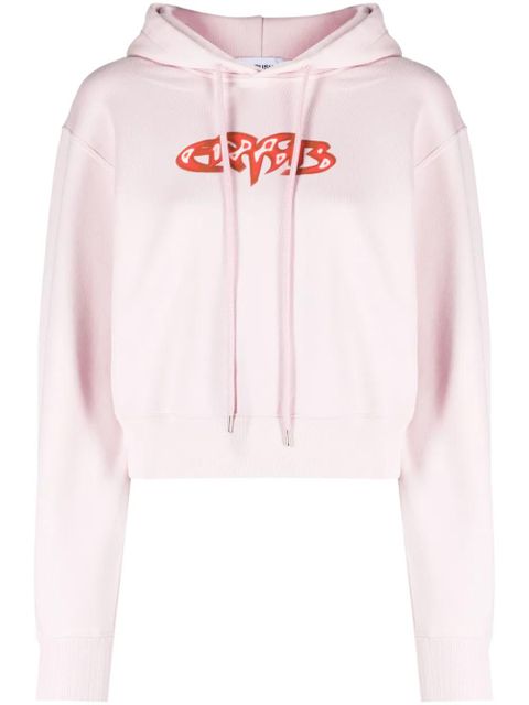AMBUSH cropped cotton hoodie - Pink - zdjęcie produktu nr 1
