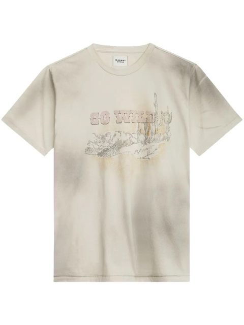 MARANT ÉTOILE Zaof T-shirt - Neutrals - zdjęcie produktu nr 1