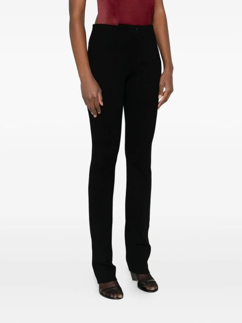 Sportmax straight-leg knitted trousers - Black