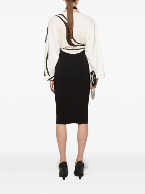 PUCCI abstract-print knit dress - Black