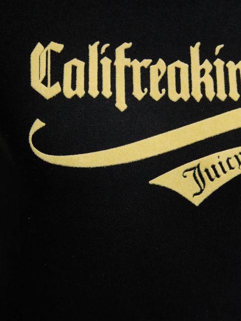Juicy Couture t-shirt CALIFREAKINFORNIA BABY T-SHIRT damski kolor czarny JCNCT225460