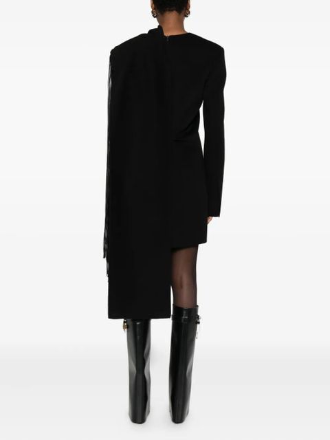 Sportmax fringed-detail panelled dress - Black - zdjęcie produktu nr 2