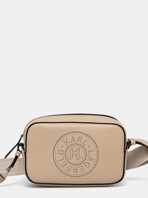 Karl Lagerfeld torebka skórzana kolor beżowy A1W30024 - zdjęcie produktu nr 1