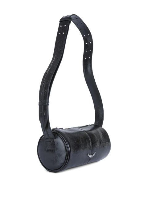 Zadig&Voltaire cylindrical leather shoulder bag - Black