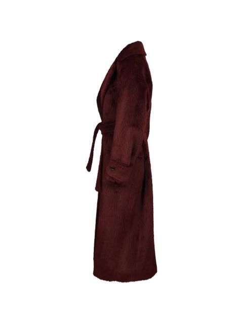 Max Mara belted oversized coat - Red