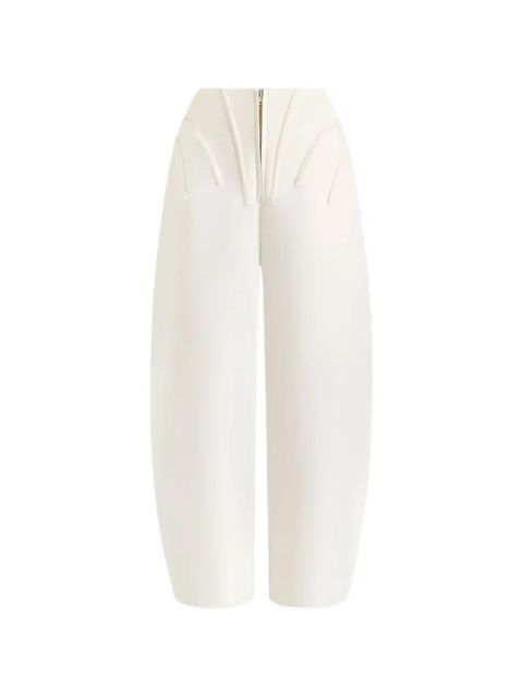 Manière De Voir Rena corset zip trousers - Neutrals