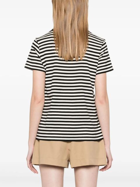 Moncler striped cotton T-shirt - Black