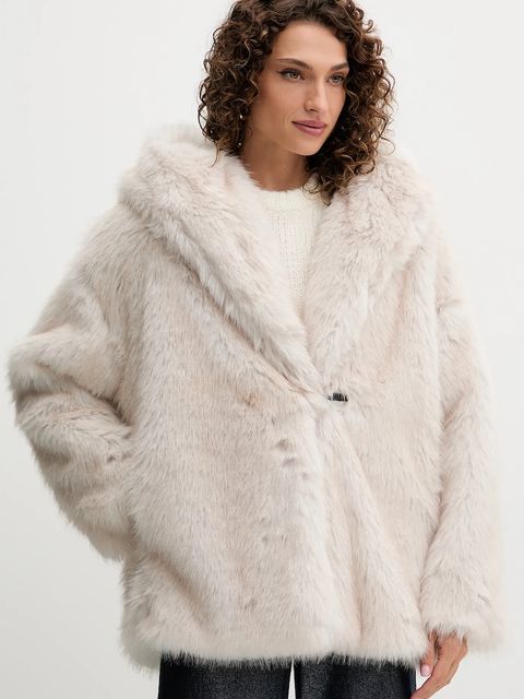 Twinset płaszcz kolor beżowy 252TF2090 - zdjęcie produktu nr 1