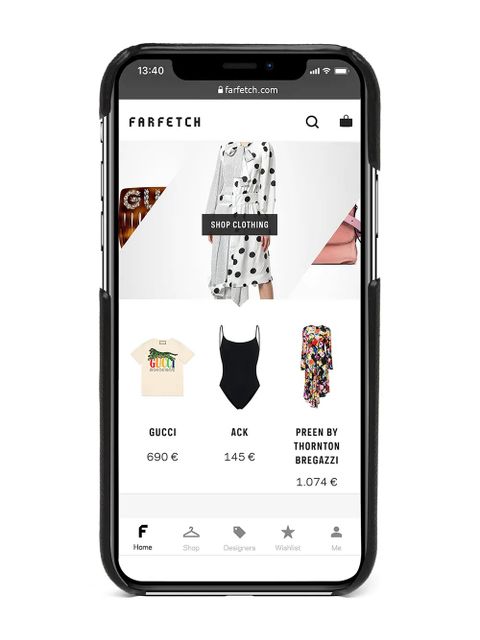 Prada iPhone 12/12 Pro logo case - Black